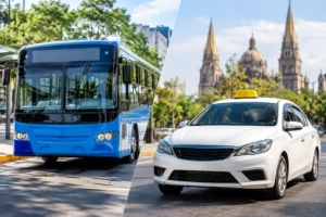Transporte público versus taxi en Zapopan