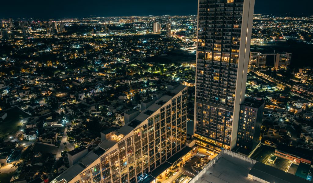 Guadalajara, Mexico – December 28, 2023: 5 star hotel in the Andares shopping complex with breathtaking views and experiences.